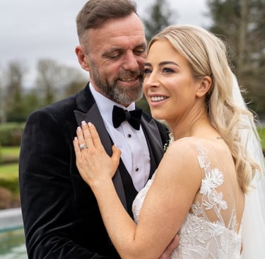 Birde & groom Photo WIth wedding ring