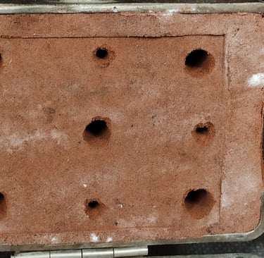 évents évacuation de l'air pour la coulée de bronze fonderie - Mikacreations