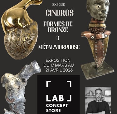 flyer-expo-mikacreations-labconceptstore-cindros-bronze-metal'morphose