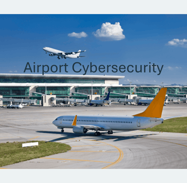 a plane is flying over a runway at an airport