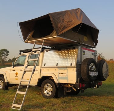 Land Cruiser fully equipped for your African Journey