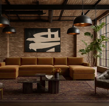moody new york loft with rich textures