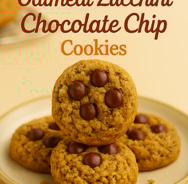 Oatmeal Zucchini Chocolate Chip Cookie Recipe