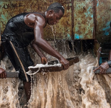men sourcing for rough diamonds