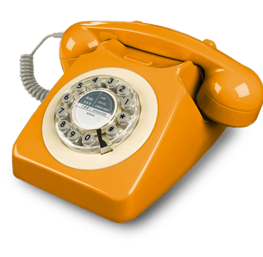 orange dial phone