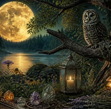 Sturgeon Moon Symbols & Omens Soul Sisters Tarot