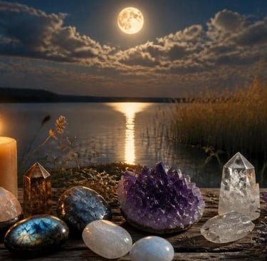 Sturgeon Moon Crystals Soul Sisters Tarot