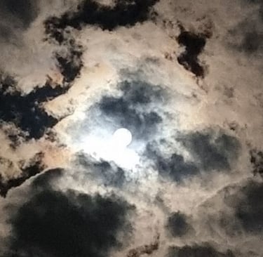 Full Moon Covered with shadows