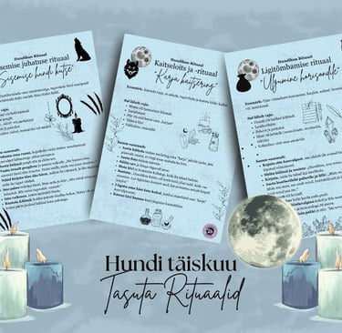 Hundikuu rituaalid Soul Sisters Tarot