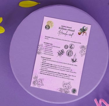 Lillekuu prinditavad rituaalid Soul Sisters Tarot