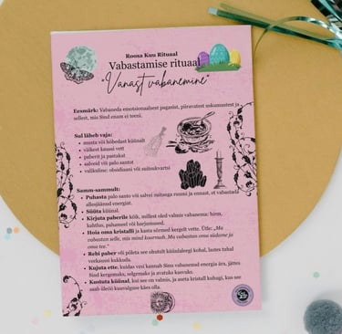 Roosa Kuu rituaal Soul Sisters Tarot