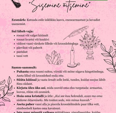 Roosa Kuu Uue energia rituaal Soul Sisters Tarot