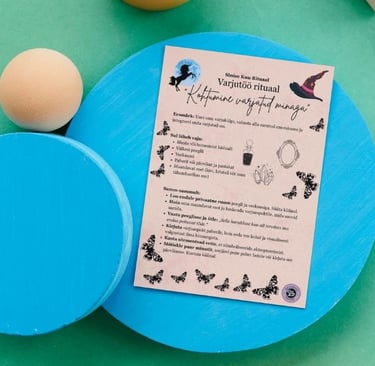 Sinise Kuu Prinditavad Rituaalid Soul Sisters Tarot