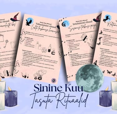 Sinise Kuu rituaalid allalaadimiseks Soul Sisters Tarot