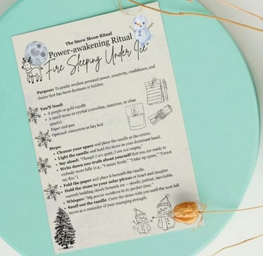 Snow Moon Ritual Soul Sisters Tarot