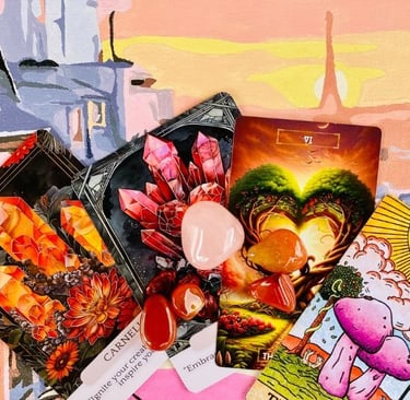 Spiritual symbols of love: colors, animals, tarot cards