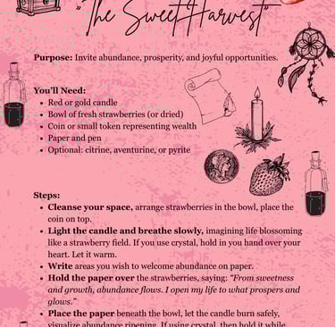 Strawberry Moon Abundance Ritual Soul Sisters Tarot