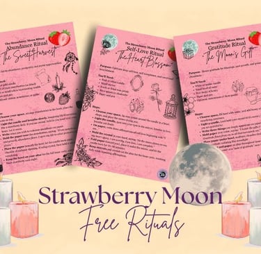Free Ritual Pages for the Strawberry Moon Soul Sisters Tarot
