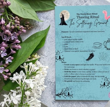 Worm Moon Ritual Page Soul Sisters Tarot
