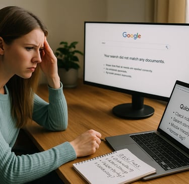 Website Not Showing Up on Google? Reasons & Quick Fixes