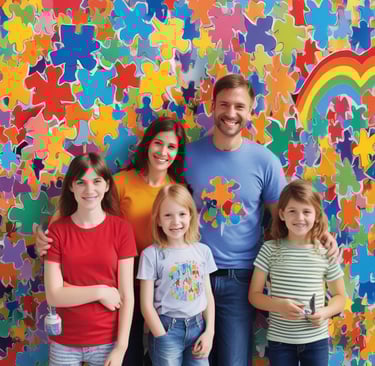 A large group of people gathered in a public demonstration, holding signs with messages related to empowerment and protest. The crowd is diverse, with individuals displaying expressions of determination and solidarity. Many participants are wearing purple clothing or accessories, and one prominently holds a heart-shaped sign.