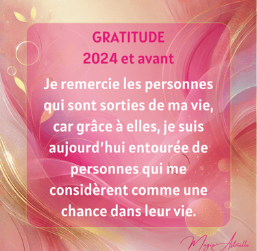 gratitude envers les départs