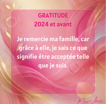 gratitude envers ma famille