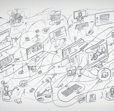 tendinte in marketing digital. Imaginea prezinta strategiile de marketing