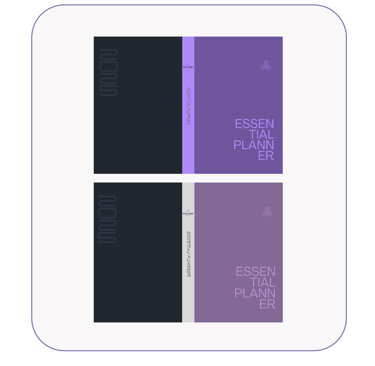 Acquista Essential Planner: Personalizza i Colori Fronte-Spina-Retro. Personalizza Font