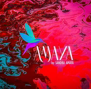 Cuadro Abstracto Original - Sandra Amaya - Logo Amaya Art