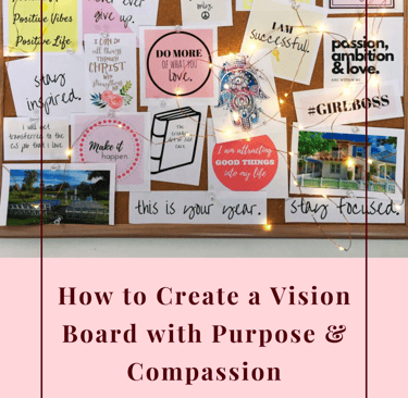 how to create a vision board using free vision board workbook