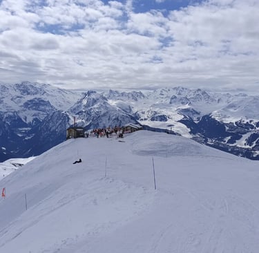 Un des sommets de La Plagne