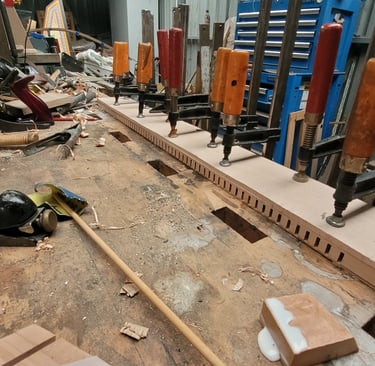 workshop image of glueing