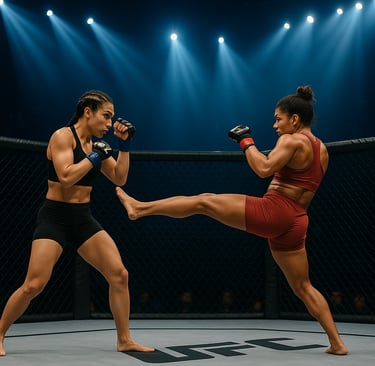 mma, combat ufc octogone combattante, victoire
