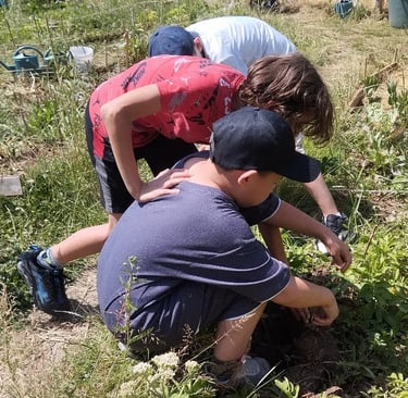 enfants jardin ecole du dehors