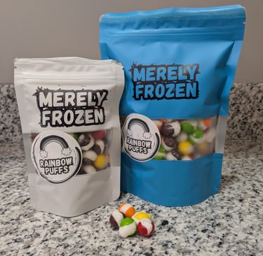 Merely Frozen Rainbow Puffs