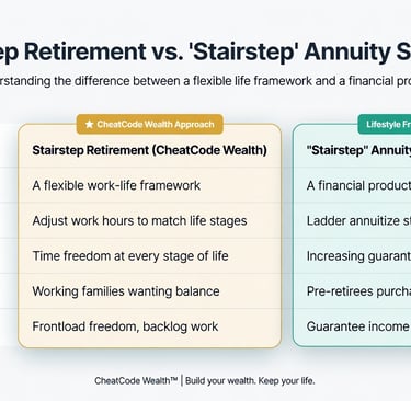 stiarstep retirement is different than stairstep annuity