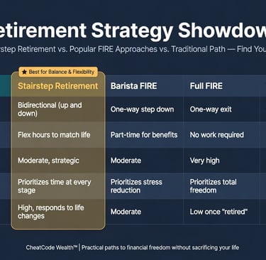 how does stairstep retirement compare to other FIRE methods