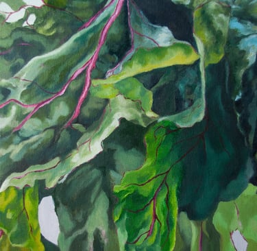 paintings background leaves