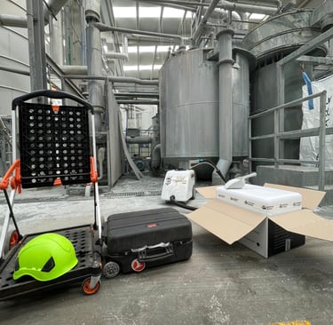 Limpieza criogénica con hielo seco en planta de reciclaje de PET en Valencia