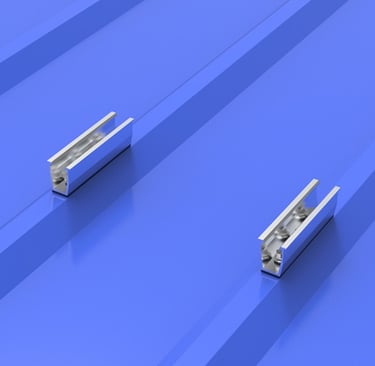 Solar Metal Roof Railless Mounting Structure