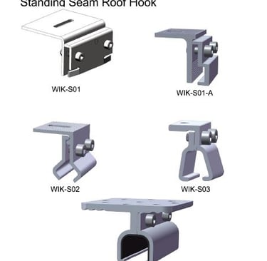 Standing Seam Metal Roof Solar Mounting/Racking Brackets System / Flat Roof Mounting System