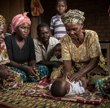 african_communal_infant_massage