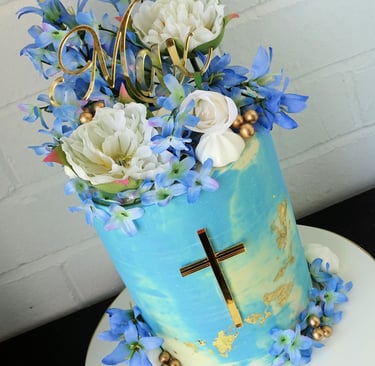 Christening cake for Shrewsbury customer