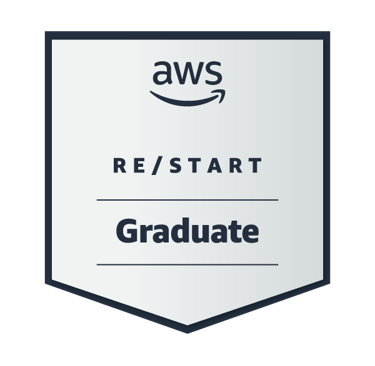 AWS re/Start Graduate certificate validating hands-on cloud, Linux, security, & employability skills