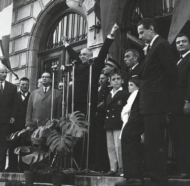 Charles de Gaulle se rendu à Albertville deux fois : le 9 octobre 1960