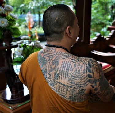 Entering the monkhood in Thailand.