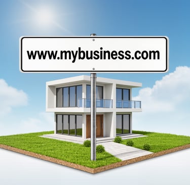 a sign boarder with a sign that says my business