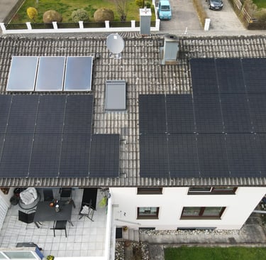 Hebertsfelden Fa. Prinz IBC MonoSol GOODWE Lynx 10 kWh GOODWE 9,57 kWp 2025 Hausdach