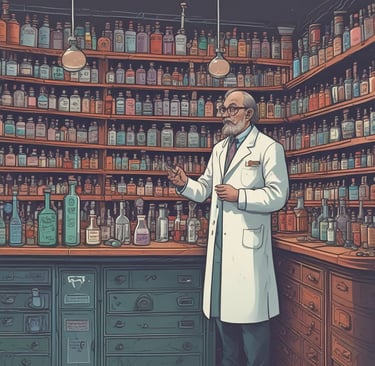 A laboratory setting featuring advanced water purification equipment and storage cabinets. The lab is clean and organized with several machines on a black countertop. There are large storage units in the background.